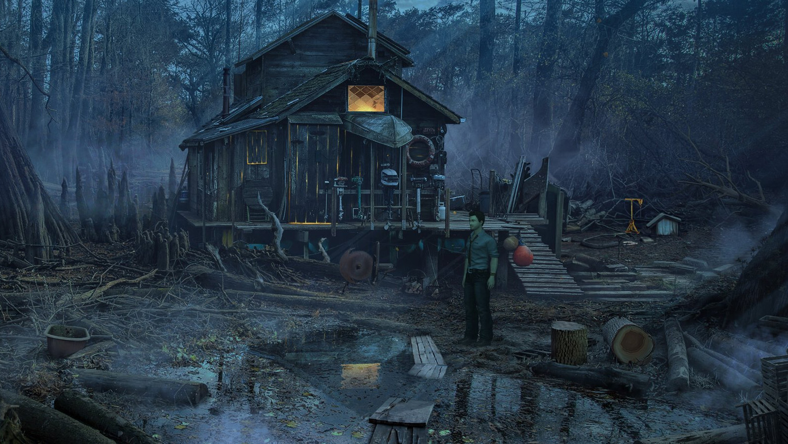 The Mystery of Oak Island – storage scene from the point & click adventure